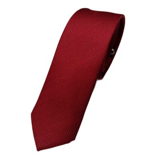 สินค้า เนคไทแบบผูกเองเป็นผ้าคอตตอนอย่างดีสีแดงเลือดหมูมีลายในตัวดูดีมีราคาไม่เรียบเกินไป ยี่ห้อ Quality ขนาดเล็ก 5.5 cm ยาว150