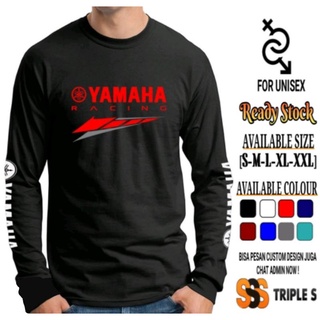 เสื้อยืดแขนยาว ลาย Yamaha RACING สําหรับผู้ชาย