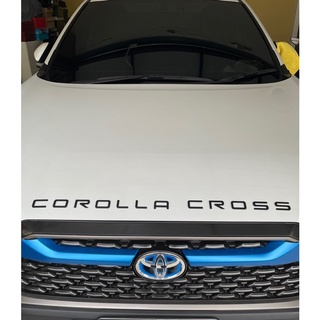 โลโก้ COROLLA CROSS 3D ตัวหนังสือฝากระโปรงหน้า ขนาดสูง 2.7cm