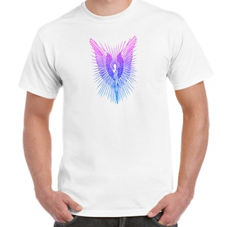 เสื้อยืดพิมพ์ลายแฟชั่น เสื้อยืดแขนสั้น พิมพ์ลาย Angelo Reiki Infused Angel Illustrated Italian Artist สําหรับผู้ชาย