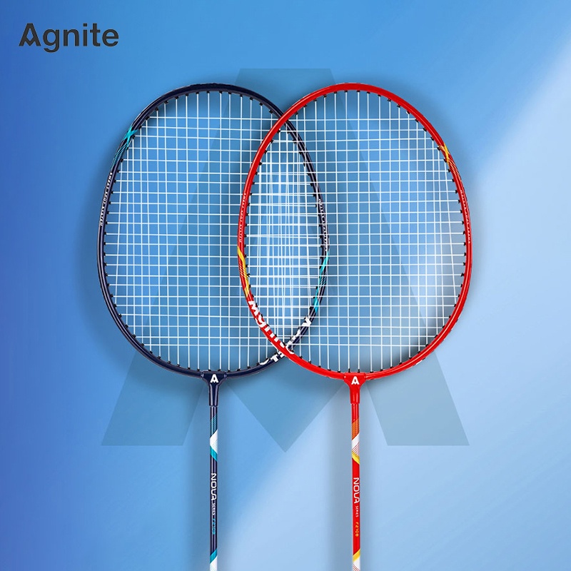 ภาพหน้าปกสินค้าAgnite ไม้แบดมินตัน แพคคู่ แถมกระเป๋าใส่ไม้แบด ออกกําลังกาย Badminton racket จากร้าน agnite บน Shopee