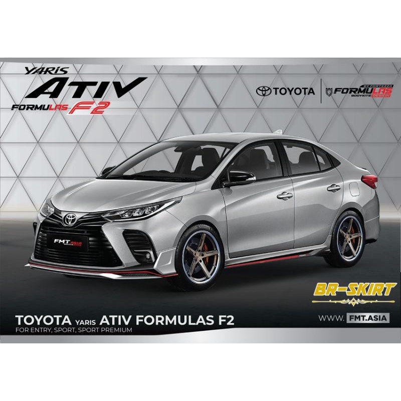 ชุดแต่งสเกิร์ต-สปอยเลอร์-yaris-ativ-2022-formulas-สำหรับรุ่น-entry