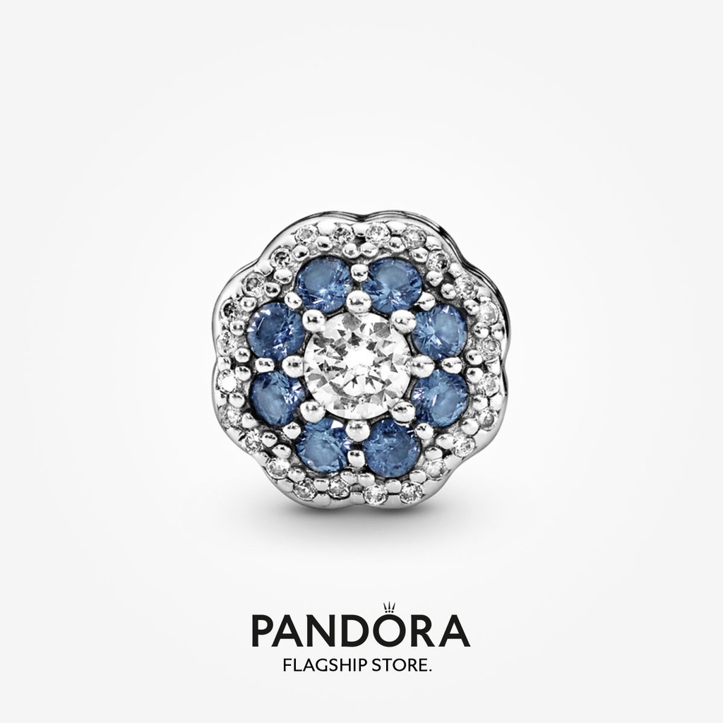 pandora-ชาร์มดอกไม้-สีฟ้า-ของขวัญวันเกิด-สําหรับสุภาพสตรี-p825