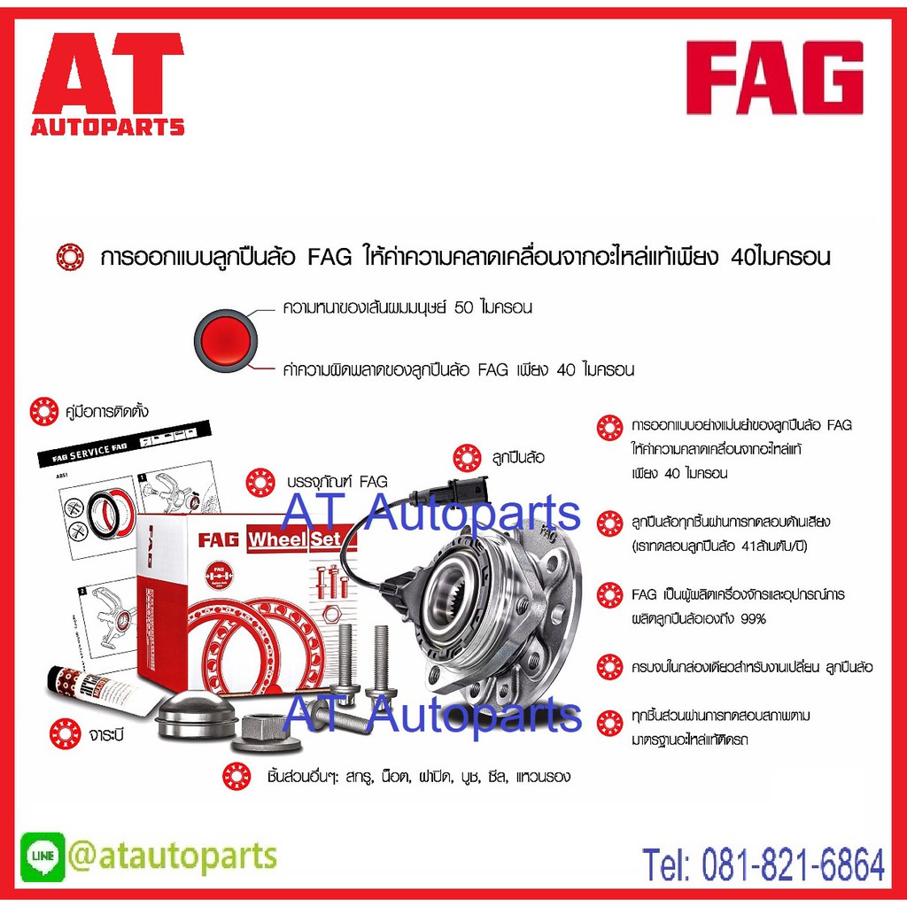 ลูกปืนล้อ-bmw-series7-e38-ปี1994-2001-no-578413a-หน้า-713649280-หลัง-ยี่ห้อ-fag-ราคาขายต่อชิ้น