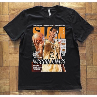 คอลูกเรือSPORTS STARผ้าฝ้ายแท้ คอลูกเรือเสื้อยืด พิมพ์ลาย Lebron James สไตล์ลําลอง สําหรับผู้ชาย 2022S,4XLall size