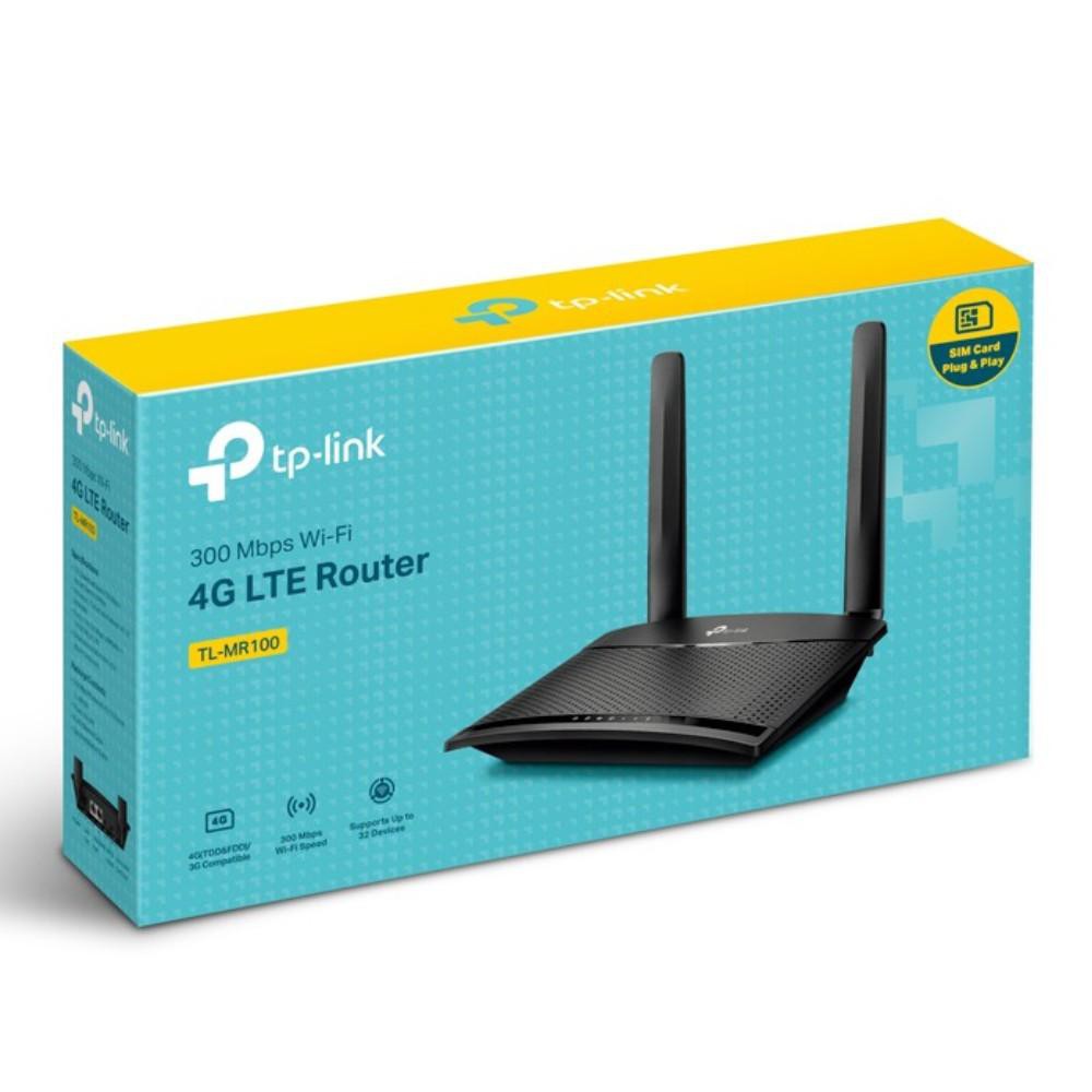 ภาพหน้าปกสินค้าTP-LINK Router 4G LTE 300Mbps รุ่นMR100 V2.0 (เร้าเตอร์ใส่ซิมรองรับทุกค่าย+NT) จากร้าน chiangmai_cdr บน Shopee