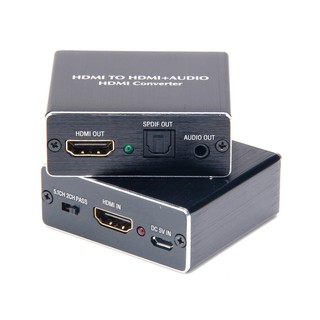 อะแดปเตอร์ HDMI Splitter 4K HDMI Video Audio Adapter