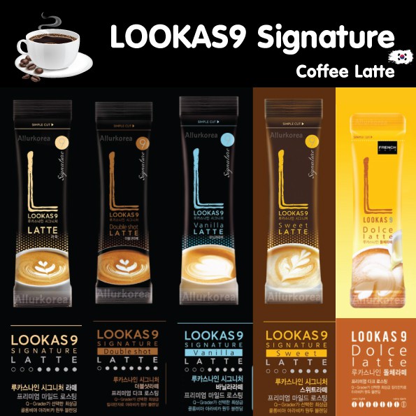 ภาพหน้าปกสินค้ากาแฟพรีเมี่ยม Lookas9 cafe รสชาติและกลิ่นหอมเข้มข้น 9 รสชาติ ขั้นต่ำ 10 ซอง จากร้าน allurkorean บน Shopee