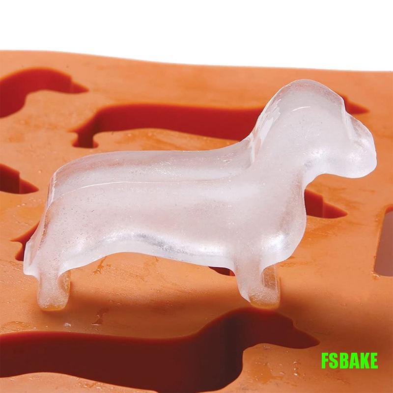 fsbake-ถาดแม่พิมพ์ซิลิโคน-รูปสุนัขดัชชุน-สําหรับทําน้ําแข็ง-ช็อคโกแลต-คุกกี้-kcb