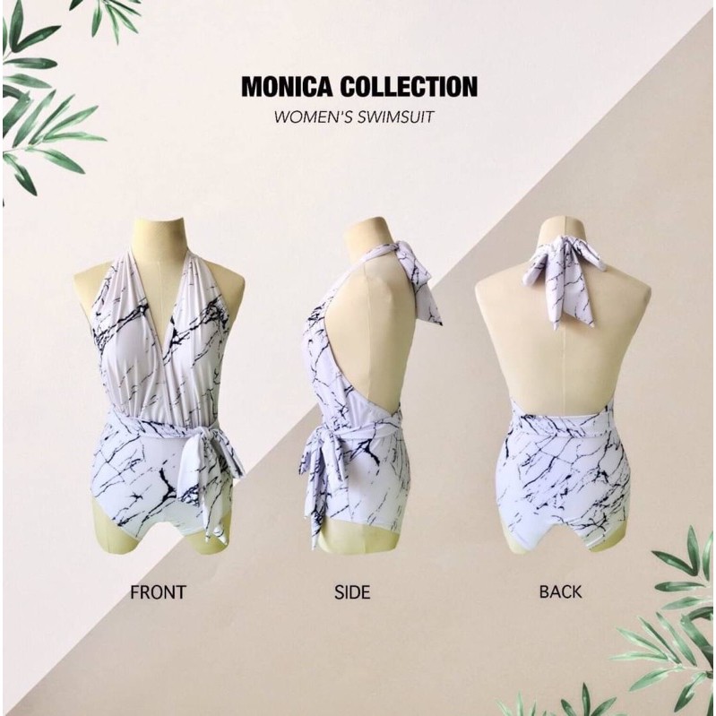 ชุดว่ายน้ำวันพีชคุณภาพดีมาก-ชุดว่ายน้ำผู้หญิง-minimal-swimsuit-bikinivintage
