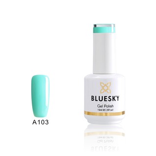 สีเจล Bluesky gel polish สีเขียวมิ้น A103