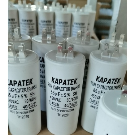 ภาพสินค้าคาปาซิเตอร์ คอนนิเซอร์ ปั๊มลม capacitor 450V ยี่ห้อ KAPATEK CBB60 ชนิดขั้วเสียบ 3uF ถึง 55uF จากร้าน kapatek บน Shopee ภาพที่ 7