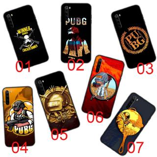 PUBG Design เคสซอฟท์สีดำ Xiaomi Redmi Note 9 9S 8 Pro Max Cover