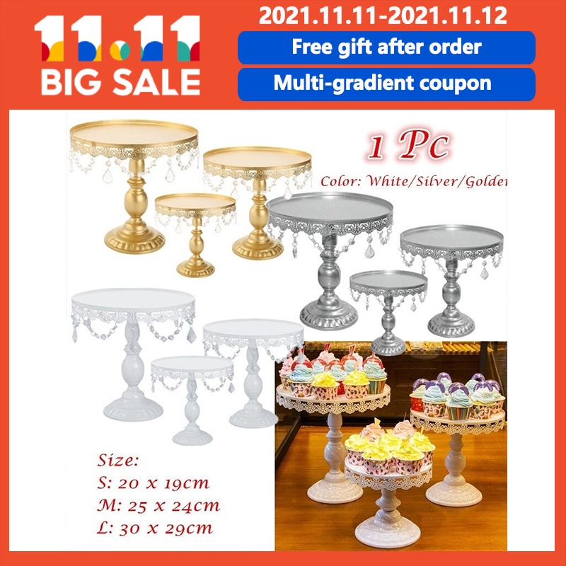 Cake Stand Display Dessert Cake Metal Stand Wedding Party Birthday