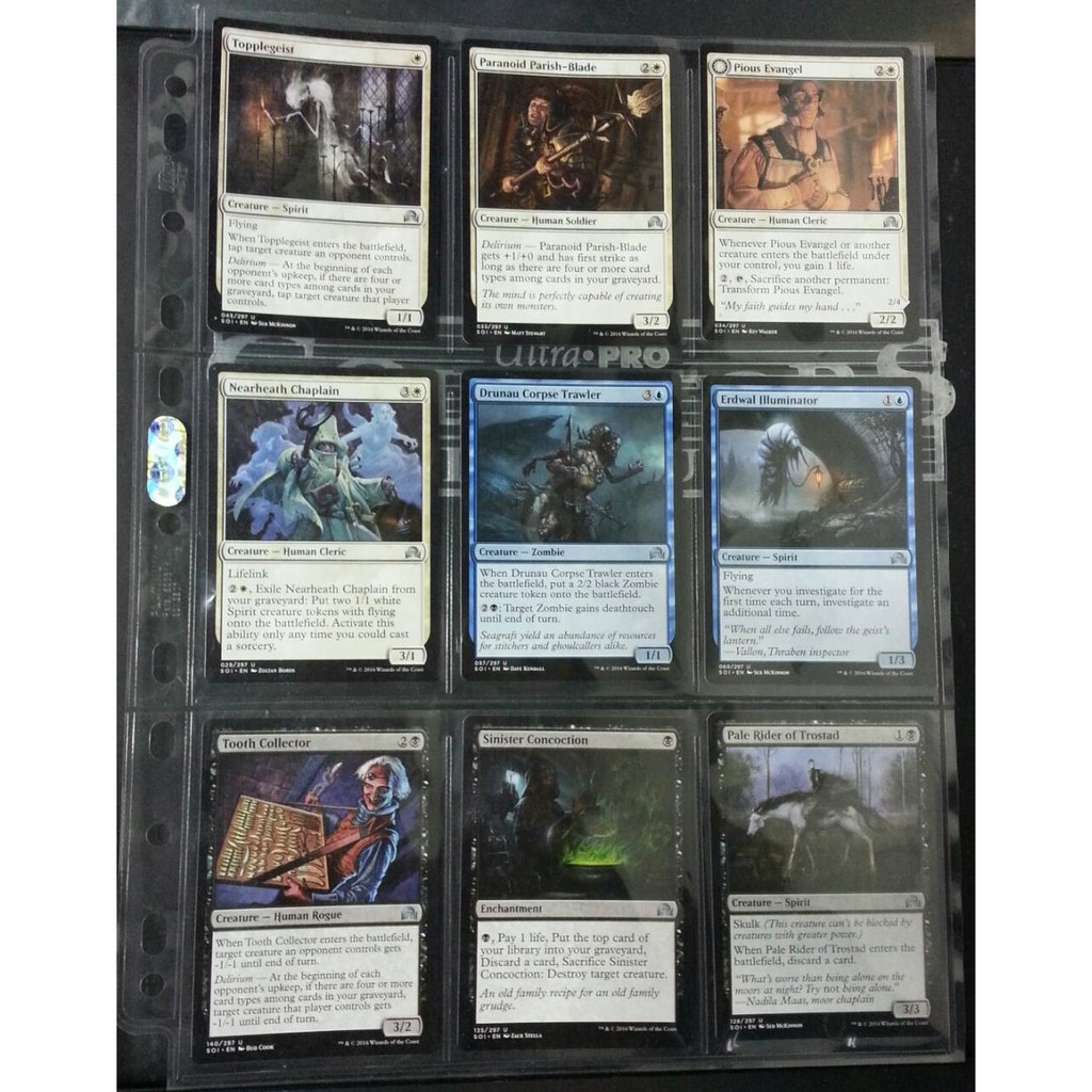 Ultra Pro Hologram Pages (9Pocket) ไส้แฟ้ม 9ช่อง 11รู กล่องดำPlatinum ...