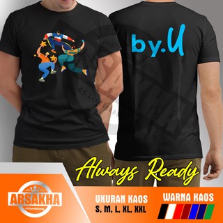 By.u เสื้อยืด ลายโลโก้ล่าสุด V2- Arsakha