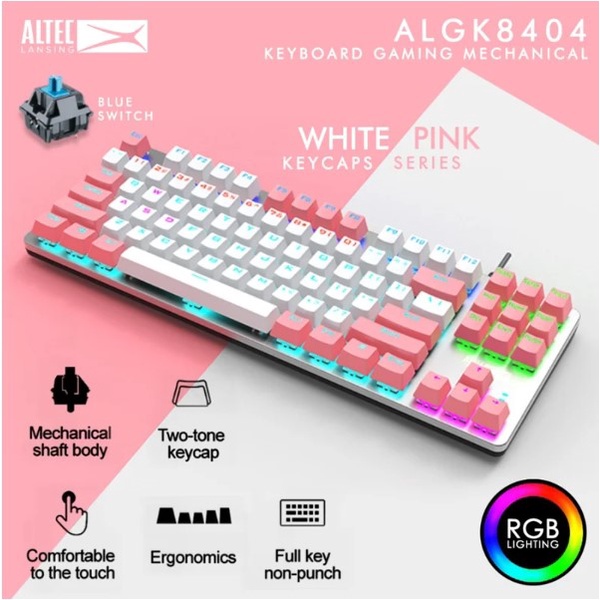 Altec Lansing Gaming Keyboard GK8404FQPW TKL Blue Switch | Shopee Thailand