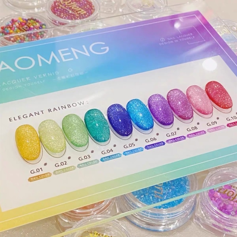 ราคาและรีวิวสีลูกแก้ว rainbow เทรนล่าสุด (พร้อมส่ง)