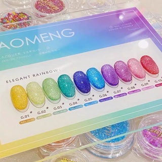 ภาพขนาดย่อของภาพหน้าปกสินค้าสีลูกแก้ว rainbow เทรนล่าสุด (พร้อมส่ง) จากร้าน candynail1 บน Shopee