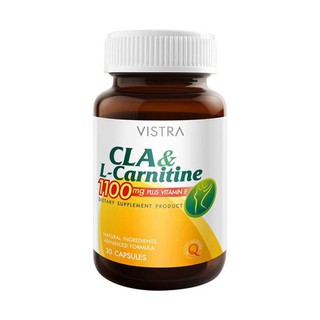 Vistra CLA &amp; L-Carnitine Plus Vitamin E (30แคปซูล)