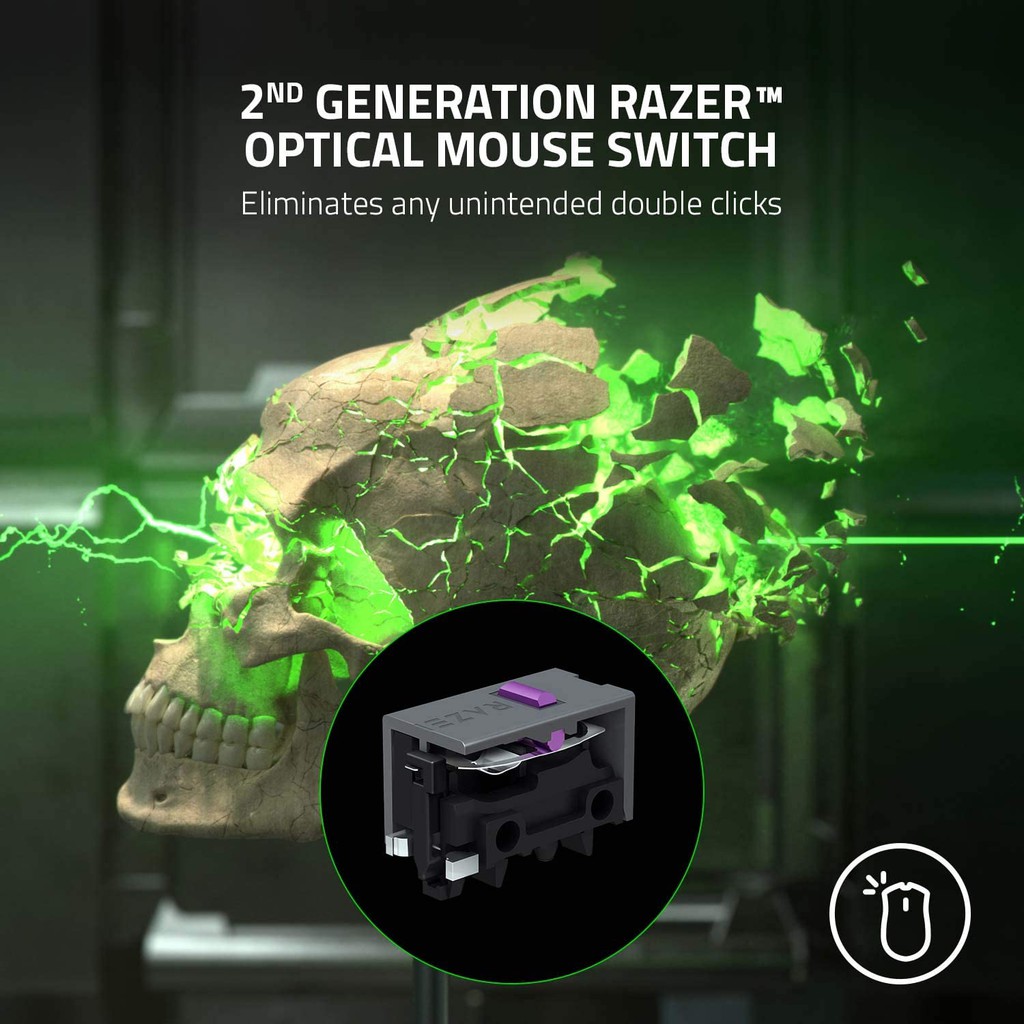 ภาพสินค้าRazer DeathAdder V2 Pro Wireless gaming mouse with best-in-class ergonomics Focus+20,000DPI Optical Sensor (เมาส์เกมมิ่งไร้สาย) จากร้าน razer.official.store บน Shopee ภาพที่ 4