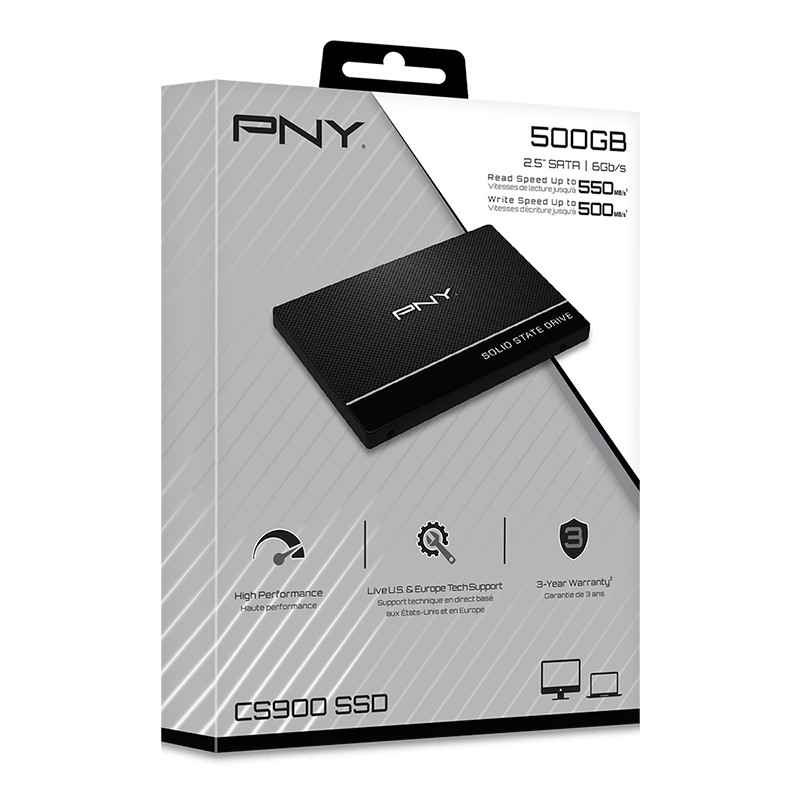 ภาพสินค้าPNY รุ่น CS900 2.5'' SATA III 120GB  240GB  250GB  480GB  500GB SSD (เอสเอสดี) (มี 5 รุ่น) ประกัน 3 ปี จากร้าน mcwinner บน Shopee ภาพที่ 4