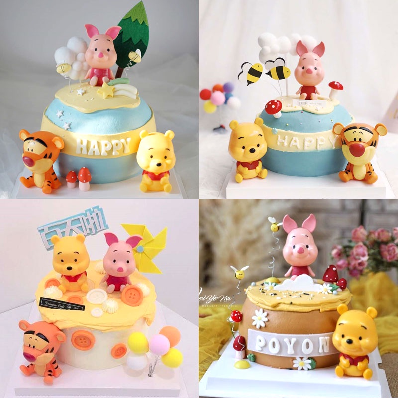 ตุ๊กตาการ์ตูน-winnie-the-pooh-piglet-pig-tigger-สําหรับตกแต่งเค้กวันเกิดเด็ก