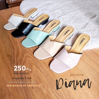 สินค้า รองเท้าไซส์ใหญ่ รุ่น diana 41-45 ส้นสูง 1 นิ้ว สวมมินิมอล ไซด์ใหญ่ ไซซ์ใหญ่ bigsize plussize