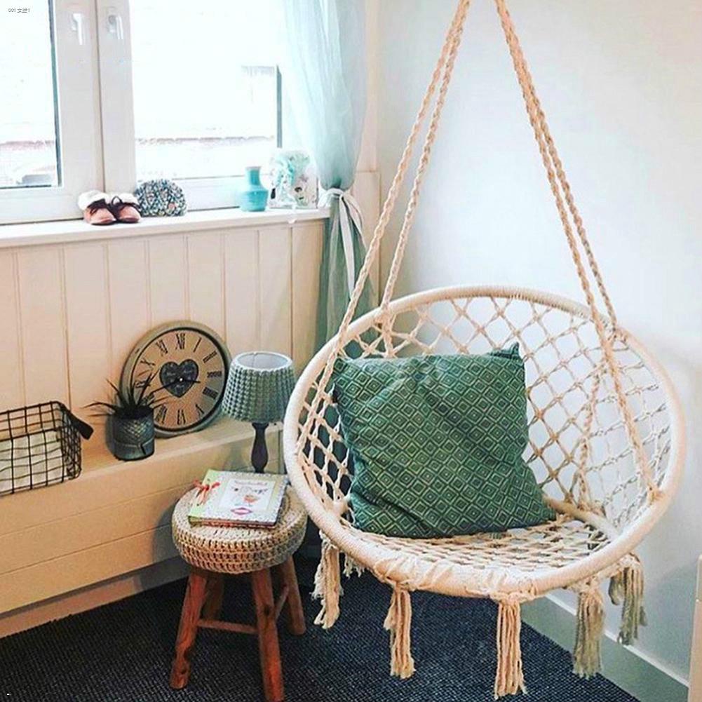 uni-safe-beige-hanging-hammock-chair-swing-rope-outdoor-indoor-bar-garden-seat
