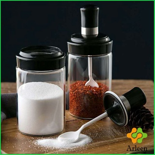 Arleen โถปรุงรส ได้แก่ มีช้อนและพร้อมฝาปิด โถเกลือ กล่องเครื่องปรุงรส Seasoning jar with spoon and lid