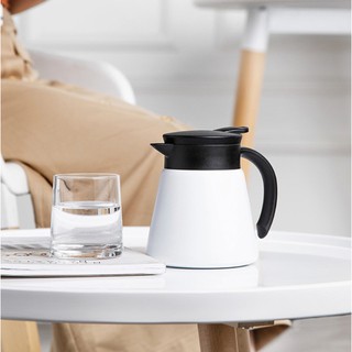 หม้อฉนวนสแตนเลส, กาต้มน้ำกดง่ายและสะดวก, ขวดกระติกน้ำร้อนในครัวเรือน, กาต้มน้ำร้อนยาวนาน Stainless steel insulated pot, press kettle easy and convenient, household thermos bottle, long-lasting hot water kettle