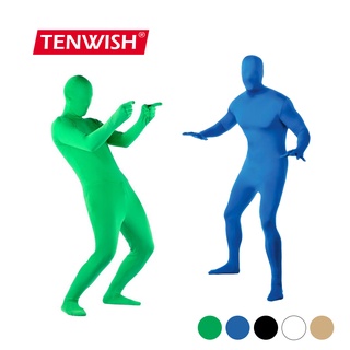 ภาพหน้าปกสินค้าTenwish ชุดบอดี้สูทคอสเพลย์ สีเขียว ใส่สบาย มองไม่เห็น ที่เกี่ยวข้อง