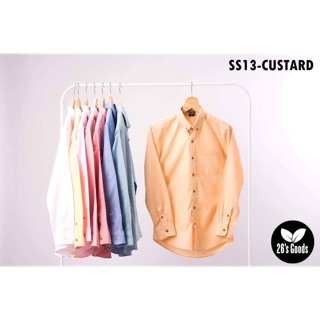 Oxford Shirt - Custard : เสื้อเชิ้ตแขนยาวสีเหลืองคัสตาร์ด