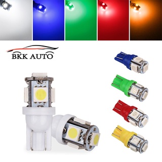 BKK AUTO ไฟหรี่ ไฟหรี่ LED แบบชั้นเดียว ขั้ว T10 24v./10w. ไฟหรี่รถยนต์ ไฟหรี่ป้ายทะเบียน (1คู่) มีสีให้เลือก