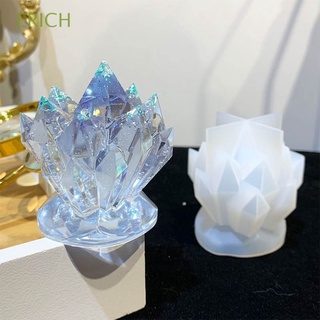 Erich แม่พิมพ์ซิลิโคนเรซิ่น รูปดอกไม้ 3D สําหรับทําเทียน Diy