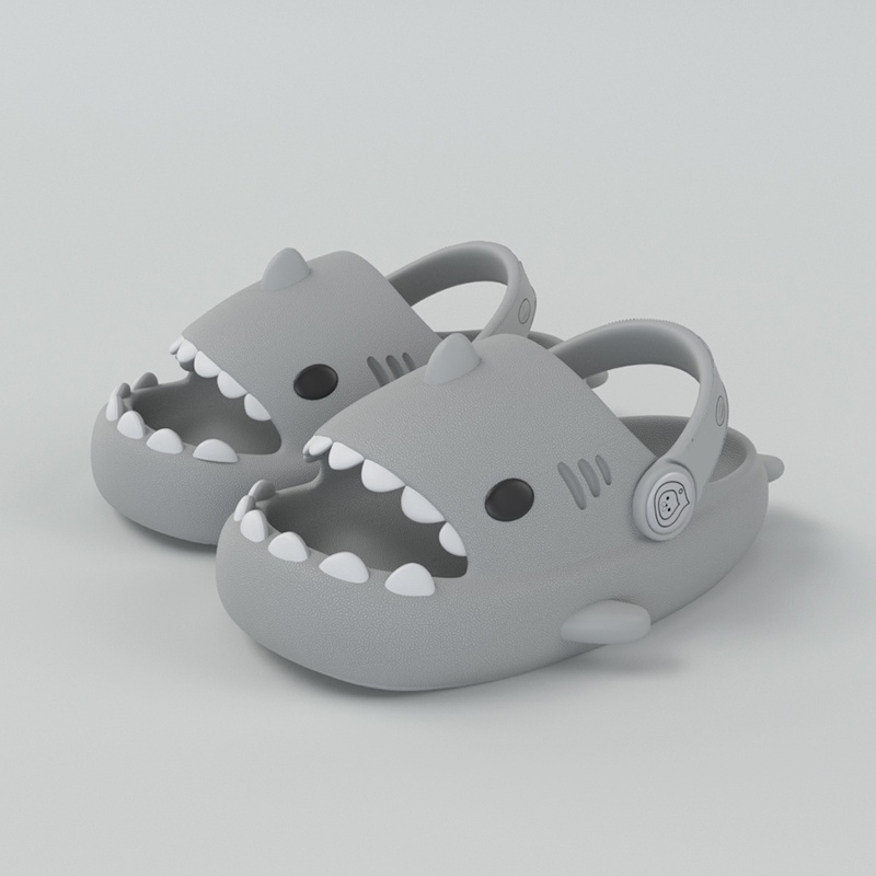ภาพหน้าปกสินค้าใหม่ รองเท้าแตะการ์ตูนฉลาม 3D กันลื่น สําหรับเด็กชายและเด็กหญิง (ที่มีสายคล้อง) จากร้าน gilliviolet.th บน Shopee