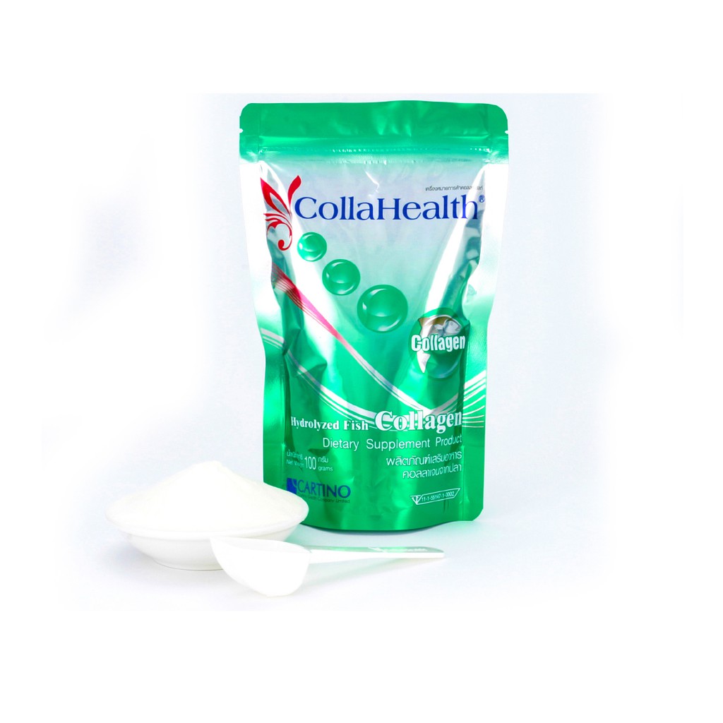 collahealth-collagen-powder-100-คอลลาเจน-ชนิดผง-ขนาดถุงเติมรีฟิล-100-กรัม