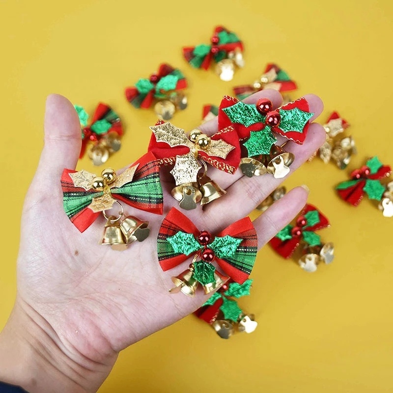 4-style-christmas-tree-bell-christmas-bows-christmas-tree-hanging-ornaments