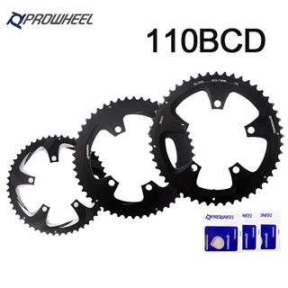 Prowheel ใบจานหน้าจักรยาน 110 Bcd 34T 50T อะลูมิเนียมอัลลอย อุปกรณ์เสริม