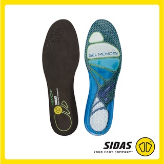 สินค้า SIDAS Cushioning Gel Memory Insoles แผ่นพื้นรองเท้าวัสดุเจลลดแรงกระแทกและเมมโมรี่โฟม