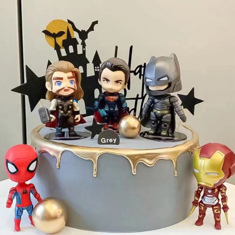 ภาพสินค้าฟิกเกอร์รูปตัวละคร Marvel Avengers สําหรับเด็ก 6 ชิ้น จากร้าน beauty_angel.th บน Shopee ภาพที่ 5