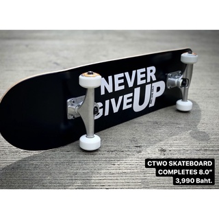 CTWO “NEVER GIVE UP” SKATEBOARD COMPLETE 8.0”