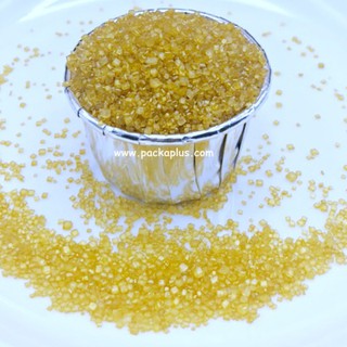 น้ำตาลตกแต่ง Sprinkle Gold Sanding Sugar เกล็ดน้ำตาลทอง ตกแต่งหน้าเค้ก คัพเค้ก ขนมเบเกอรี่ 50-100g