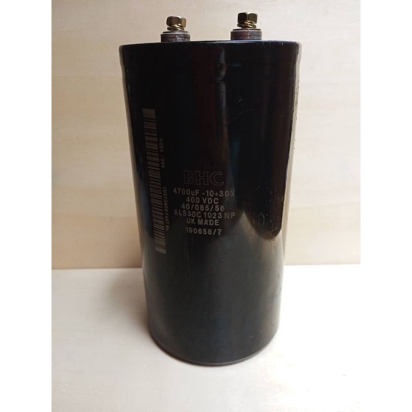 คาปาซิเตอร์-bhc-capacitor-4700uf-400vdc-ของแท้ของดีพร้อมส่ง-4700uf-400vdc-ขนาด-14-5x7-5cm