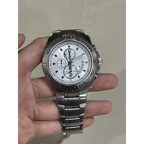นาฬิกา-citizen-chronograph-king-szie-ระบบ-quartz-ของแท้-สายยาวสภาพสวย