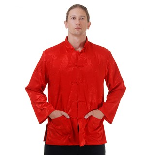 ภาพหน้าปกสินค้าเสื้อจีนชาย เสื้อจีนผู้ชาย เสื้อตรุษจีน เสื้อไหมจีนผู้ชาย เสื้อกังฟู RM125 ที่เกี่ยวข้อง