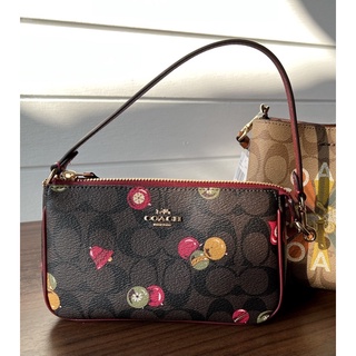 แท้[พร้อมส่ง]💥COACH NOLITA 19 IN SIGNATURE CANVAS WITH ORNAMENT PRINT (COACH C7403) GOLD/BROWN BLACK MULTI