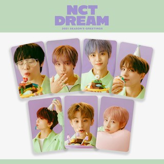 Nct DREAM โฟโต้การ์ด การ์ดอวยพรฤดูกาล 2021 ไม่เป็นทางการ | Chenle Haechan Jaemin Jeno Tojirog Mark Renjun