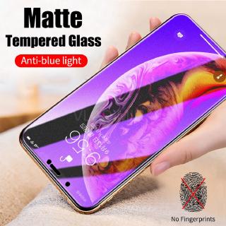 Screen Protector for iPhone 6 6S Plus 7 8 Plus X XS Max XR Anti Purple Blue Light Tempered Glass 9H for Apple for iPhone 11 11 Pro Max 6SPlus 7Plus 8Plus 6Plus SE2020 Protectors Glass FilmMatte Frosted Anti UV