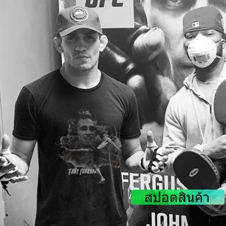 เสื้อยืดแขนสั้น ผ้าฝ้าย พิมพ์ลาย Night Demon Tony Ferguson UFC MMA แฟชั่นฤดูร้อน สําหรับฝึกมวย